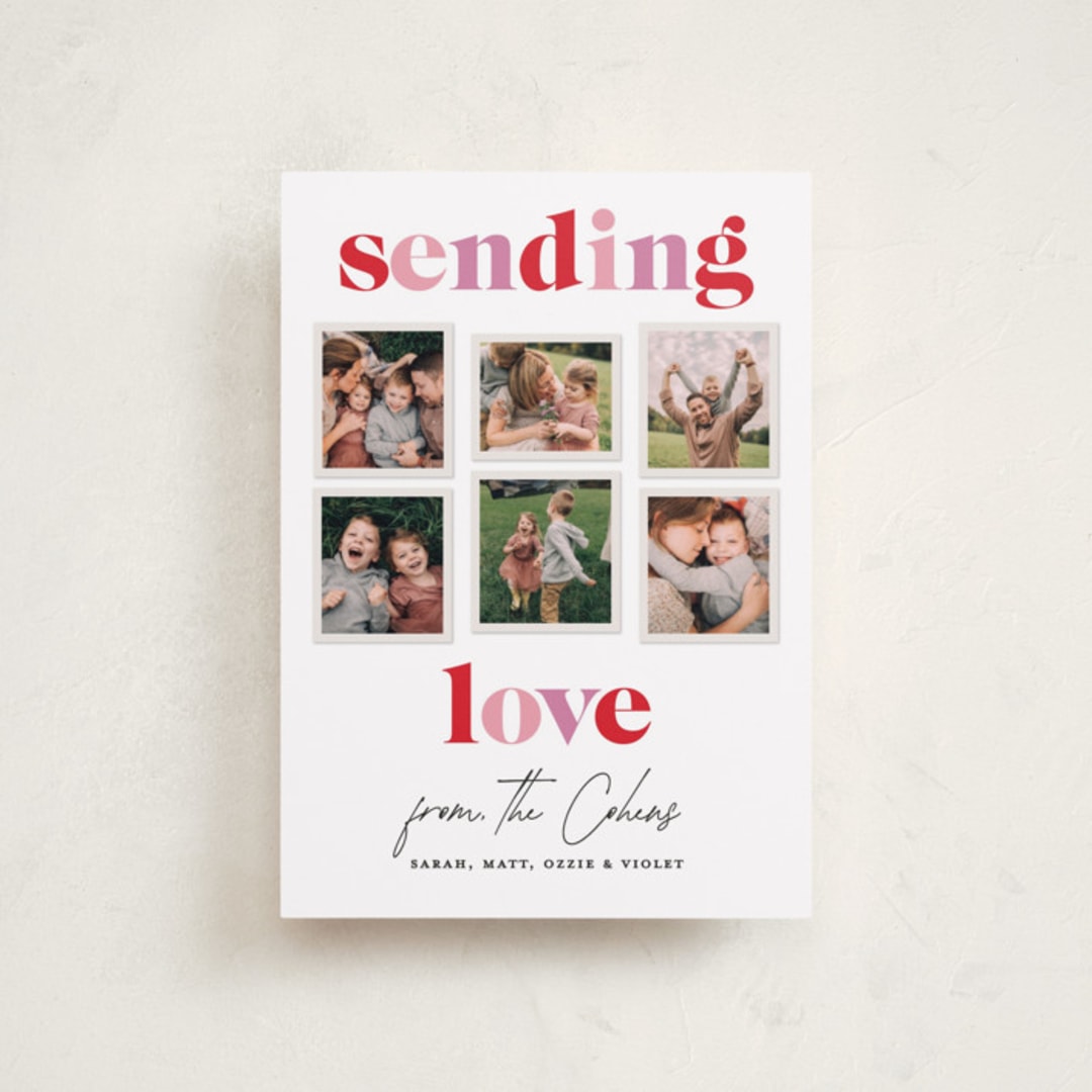 "Earthen" - Valentine's Day Cards in Rose by Sarah Curry - Front