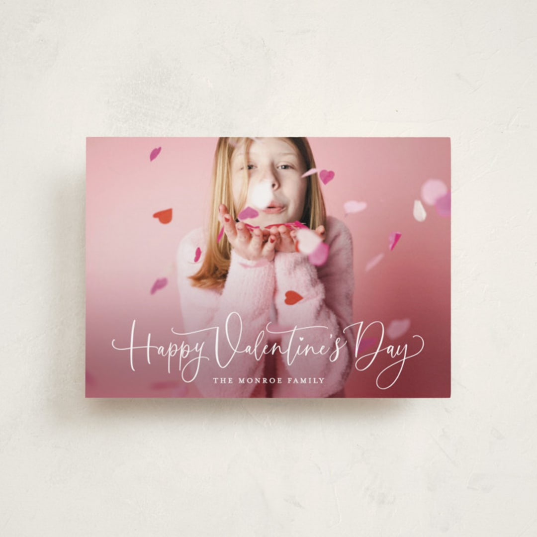 "Sweet Script" - Valentine's Day Cards in White Chocolate by Hooray Creative - Front