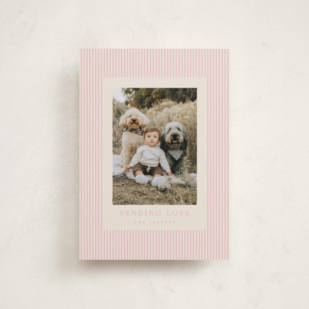 "The Prep" - Valentine's Day Cards in Peony by Kristie Kern - Front