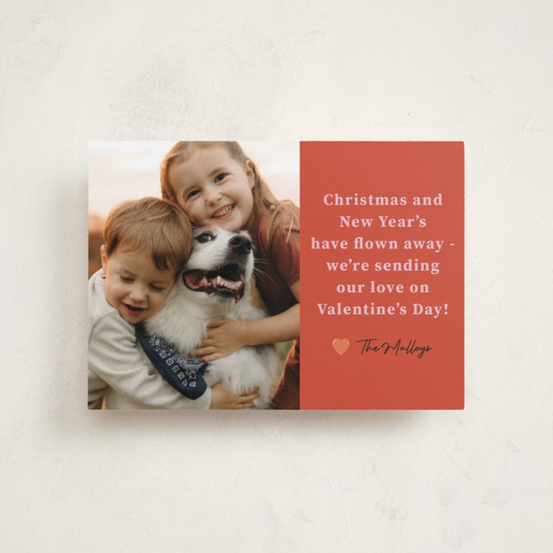 "flown away" - Valentine's Day Cards in Persimmon by Deborah Chou - Front