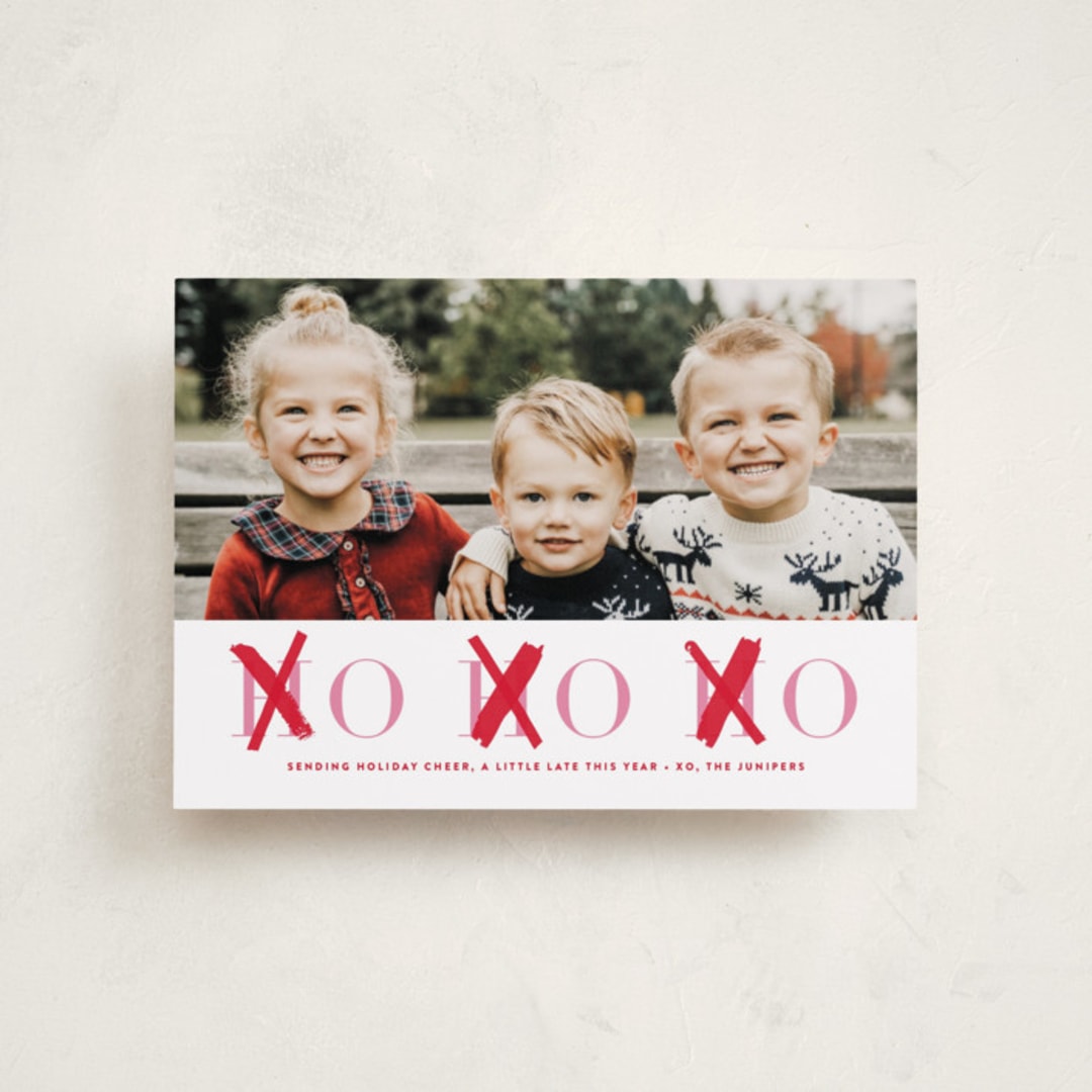 "HOHOXO" - Valentine's Day Cards in Scarlet by Lori Wemple - Front