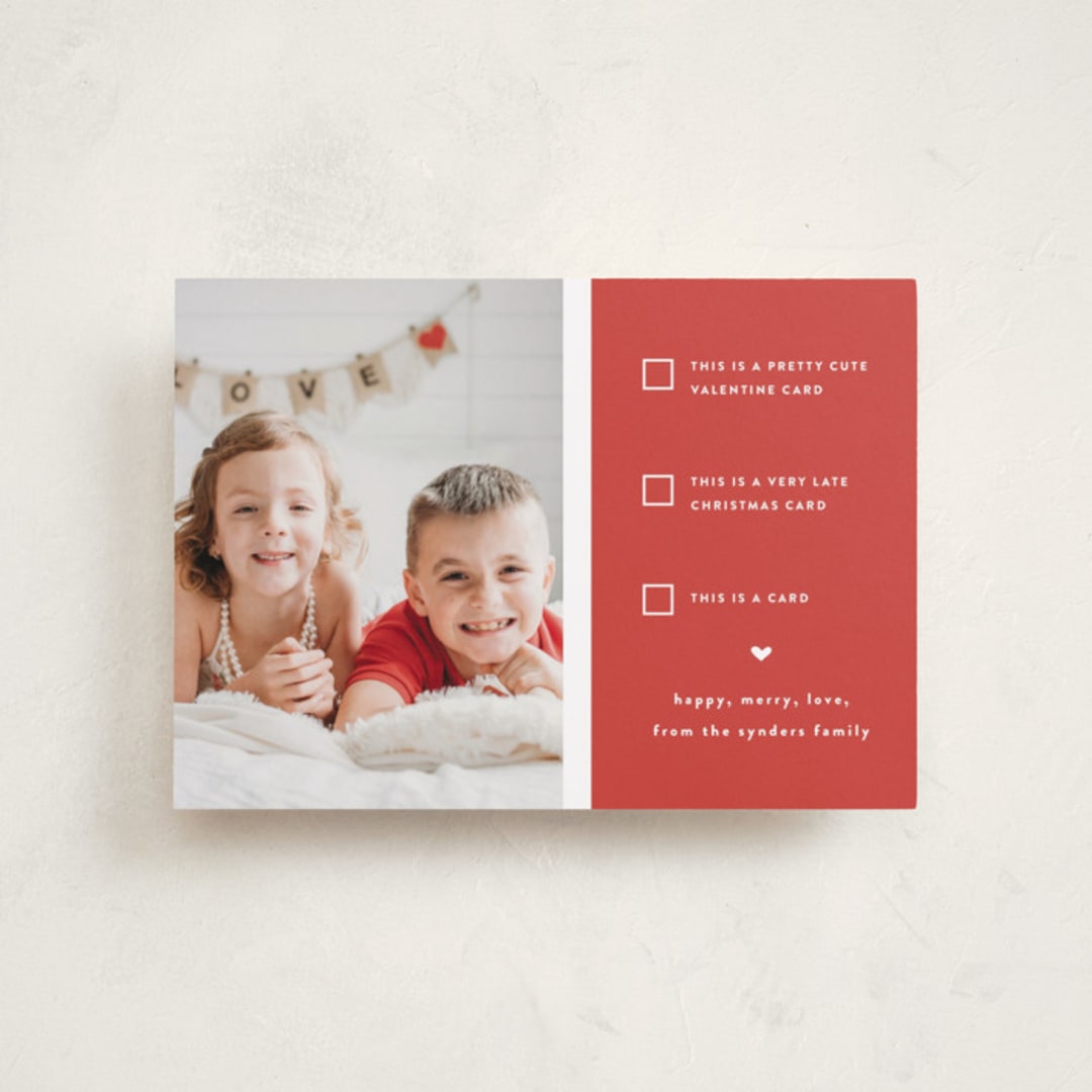 "Pick one" - Valentine's Day Cards in Cherry by Susan Brown - Front
