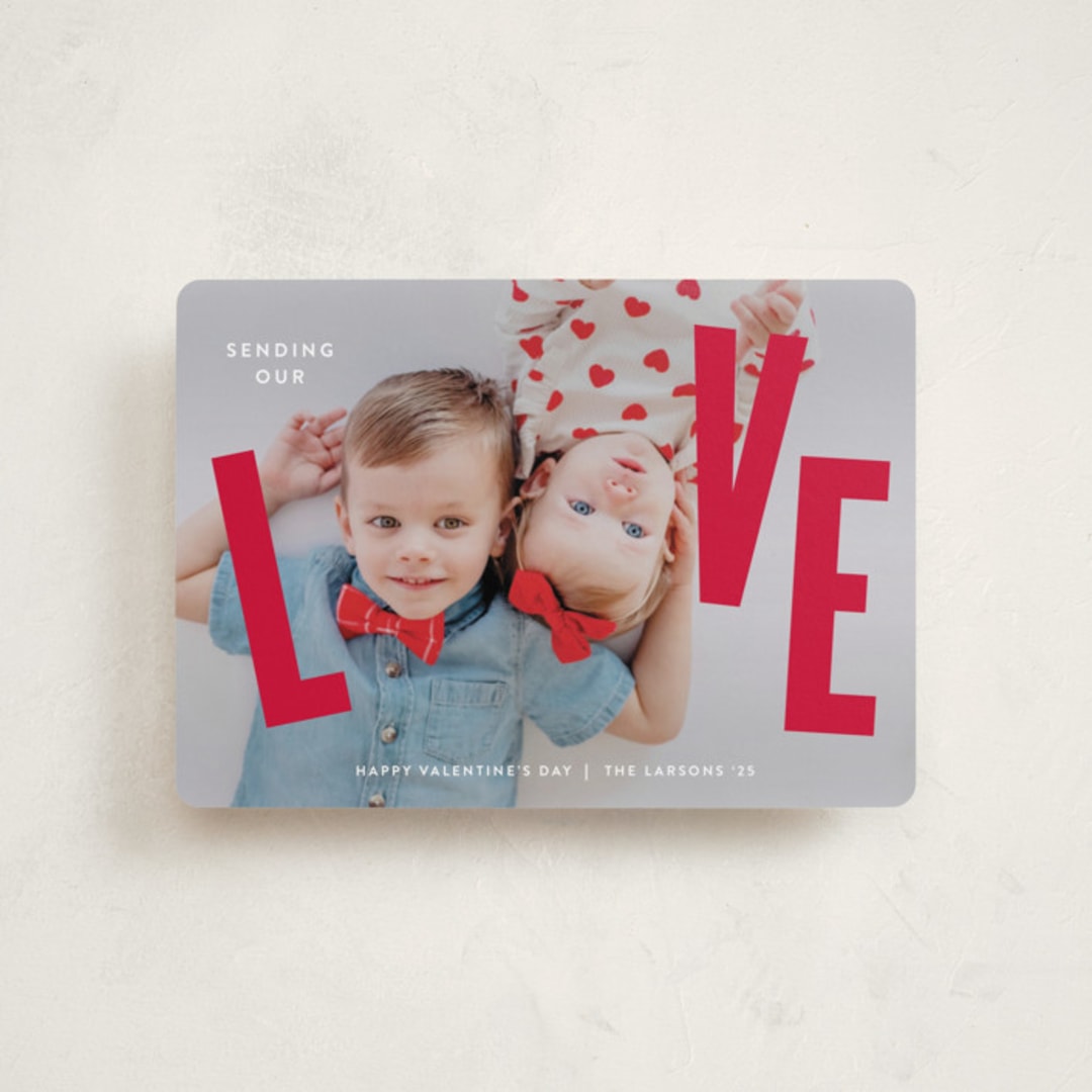 "THIS" - Valentine's Day Cards in Ruby by Lauren Chism - Front