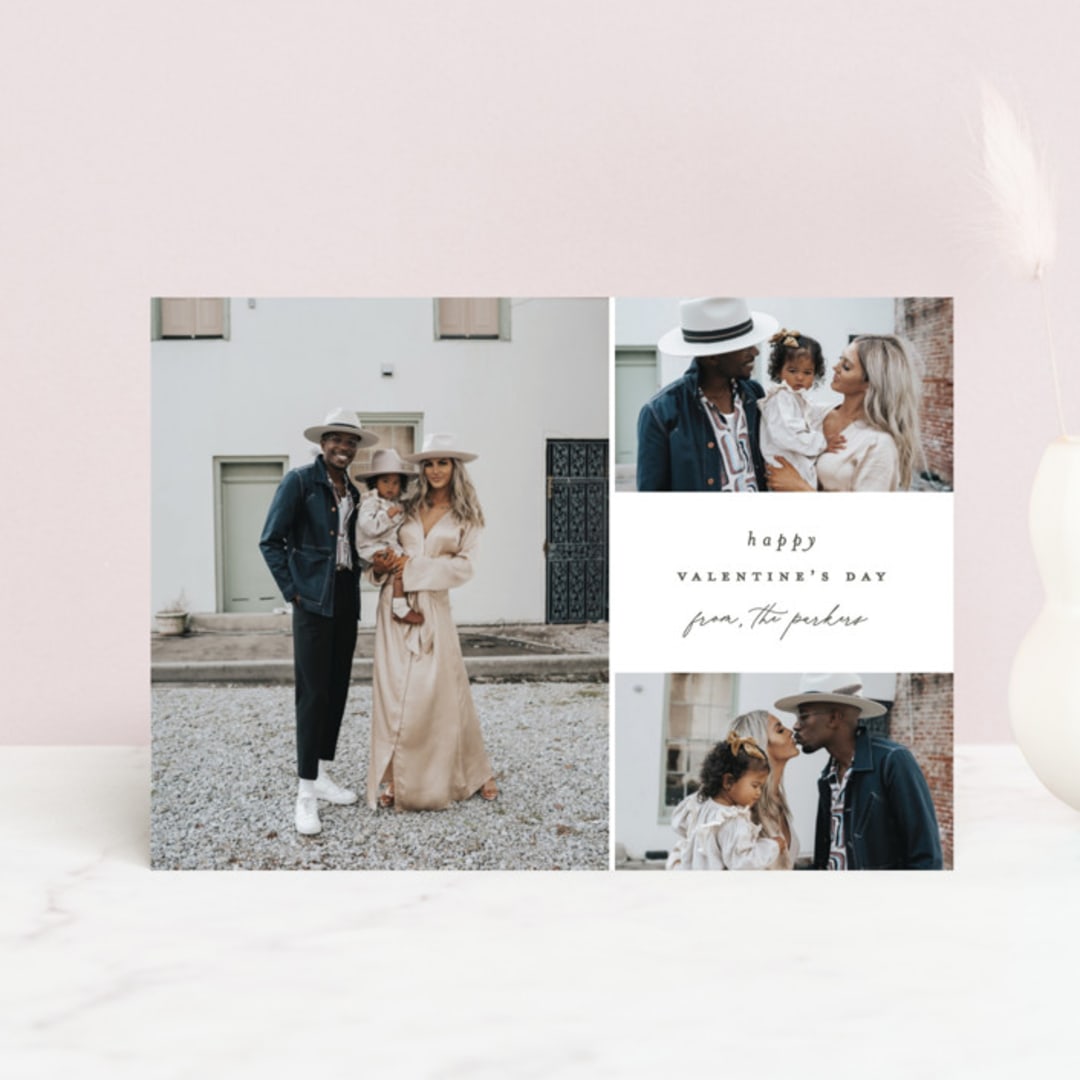 "Minimally" - Valentine's Day Cards in Stone by Brianne Larsen - Front