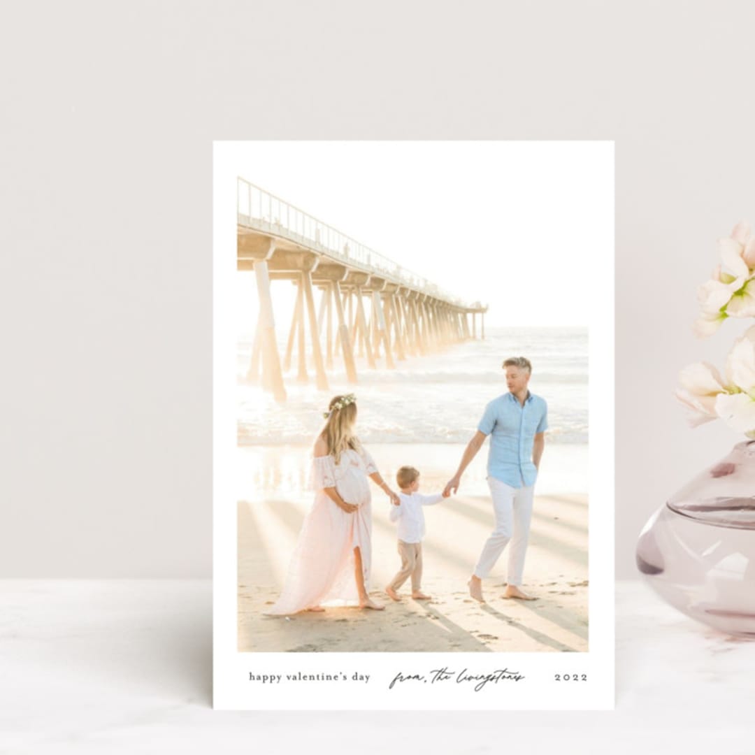 "Minimal Snapshot" - Valentine's Day Cards in Cloud by Jackie Crawford - Front