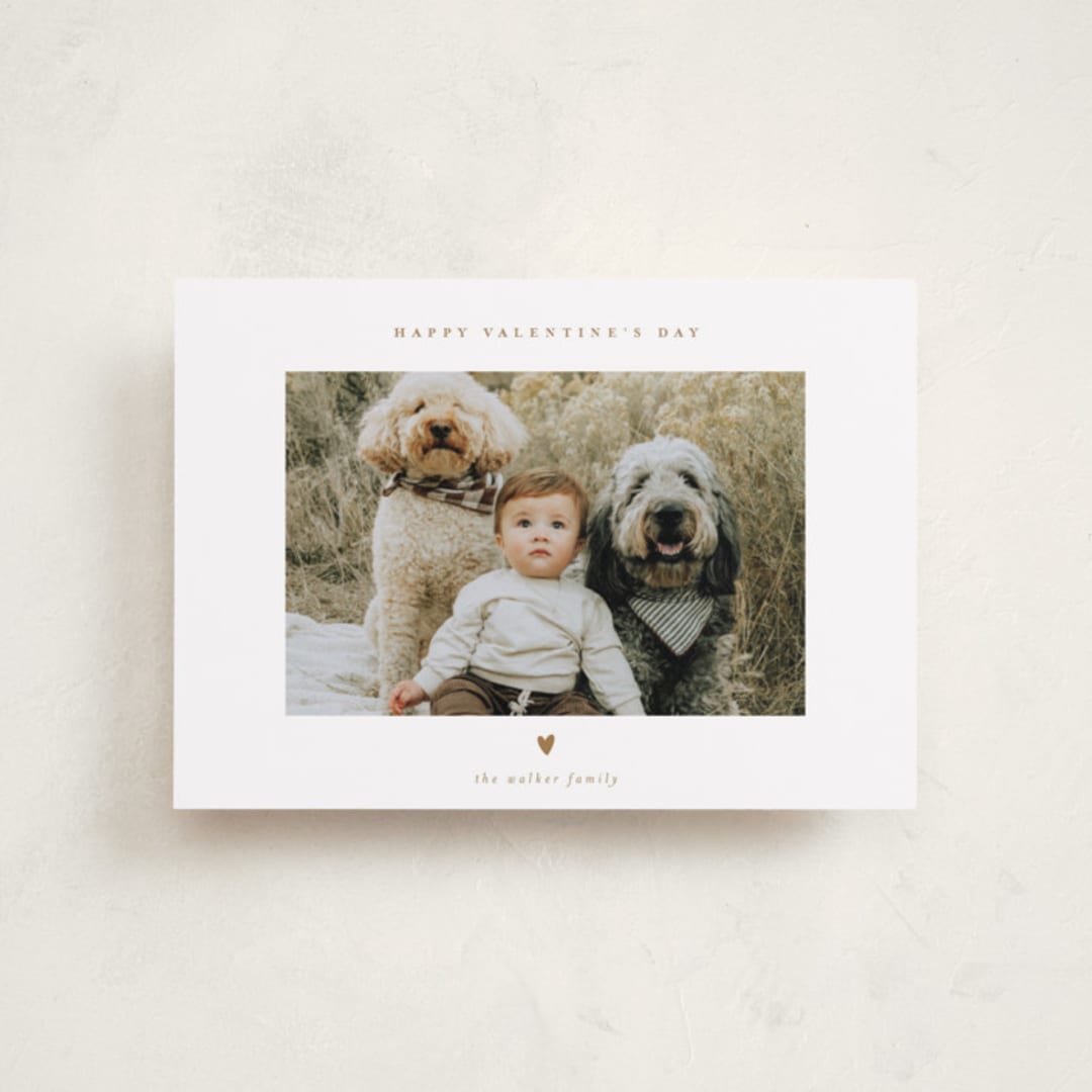 "Tiny Heart" - Valentine's Day Cards in Caramel by Ani Somi - Front