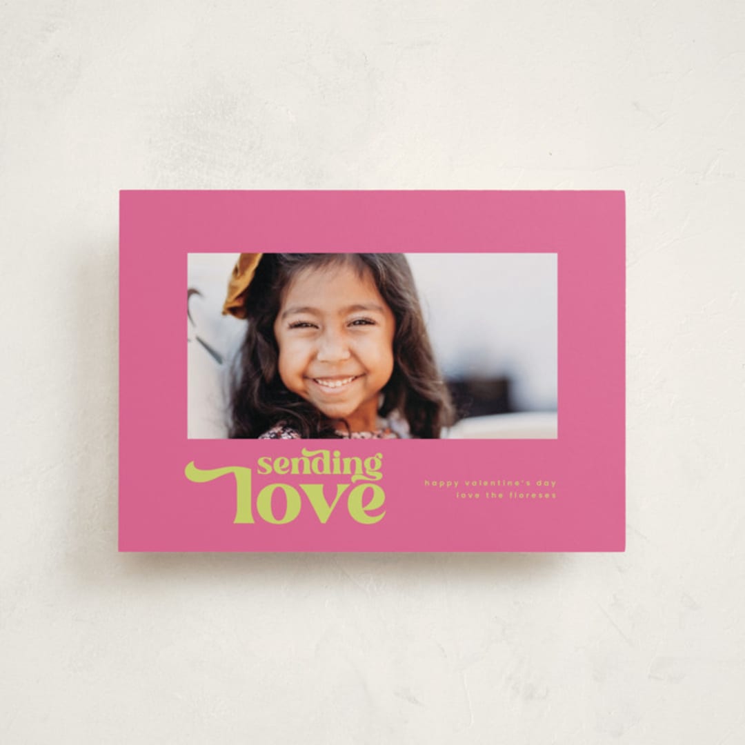 "Bright Love" - Valentine's Day Cards in Bubblegum by Lori Wemple - Front