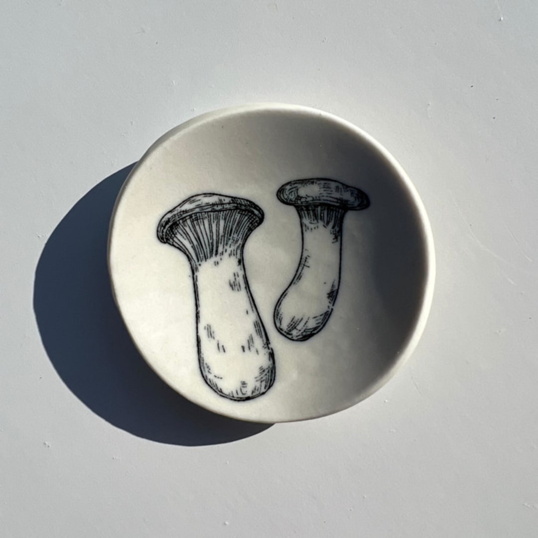Double Mushroom Ring Dish
