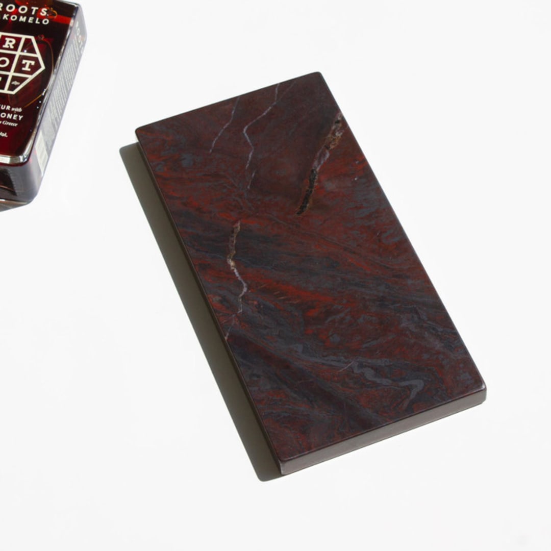 "Marble Vanity Tray (IRON RED)" - Vanity Trays and Dishes in red by the parmatile shop