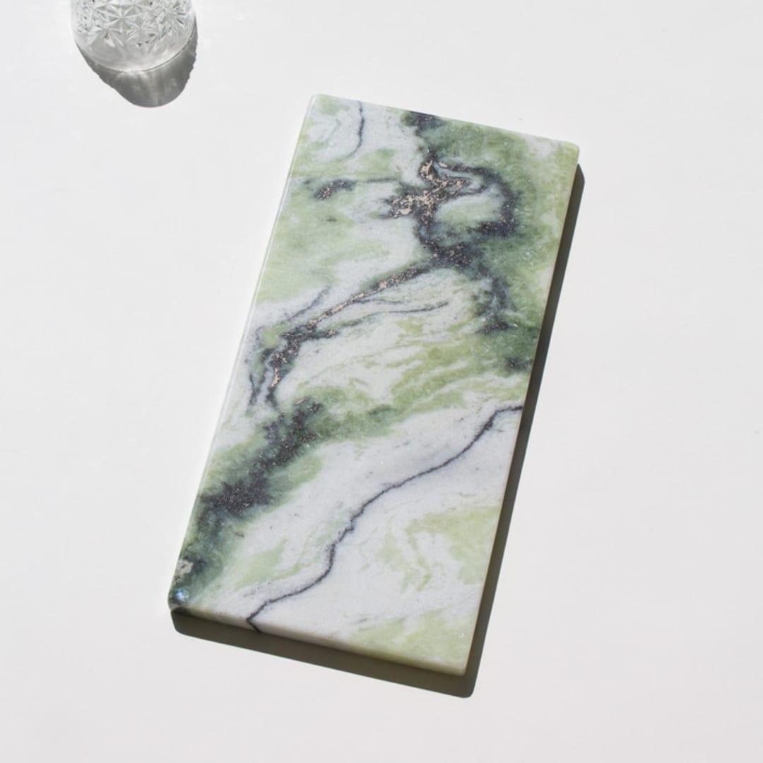 "Marble Vanity Tray (RIVER JADE)" - Vanity Trays and Dishes in green by the parmatile shop