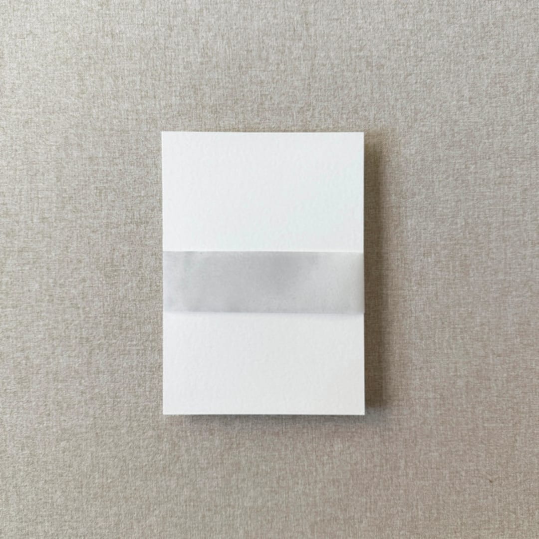 "Grey Watercolor Vellum Belly Band | For 5x7" Invitations | Set of 10" - Belly Bands in gray by Cotton and Bow