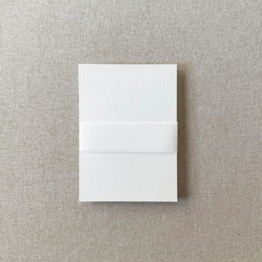 "Blank Vellum Belly Band | For 5x7" Invitations | Set of 10" - Belly Bands in clear by Cotton and Bow