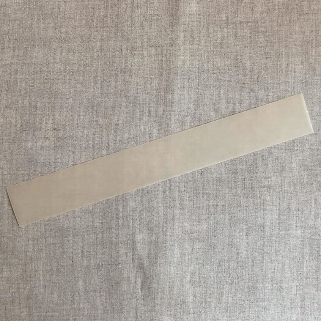"Peach colored translucent vellum belly band for 5x7 inch Invitation | Pack of 10" - Belly Bands in beige by Ivory Invitations