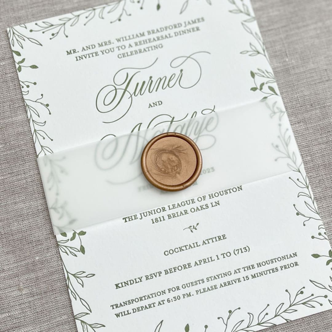 "Clear vellum belly bands for invitations | Set of 10" - Belly Bands in white by Maria Ferrer G.