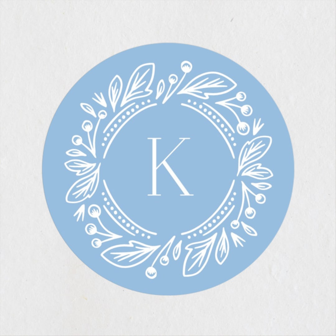 "Arch" - Baby Shower Stickers in Powder by Jen Owens - Close-Up