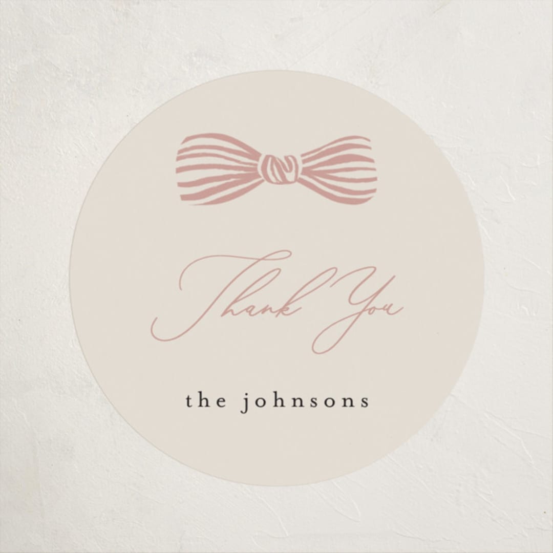 "Neddy" - Baby Shower Stickers in Petal by Carrie ONeal - Close-Up