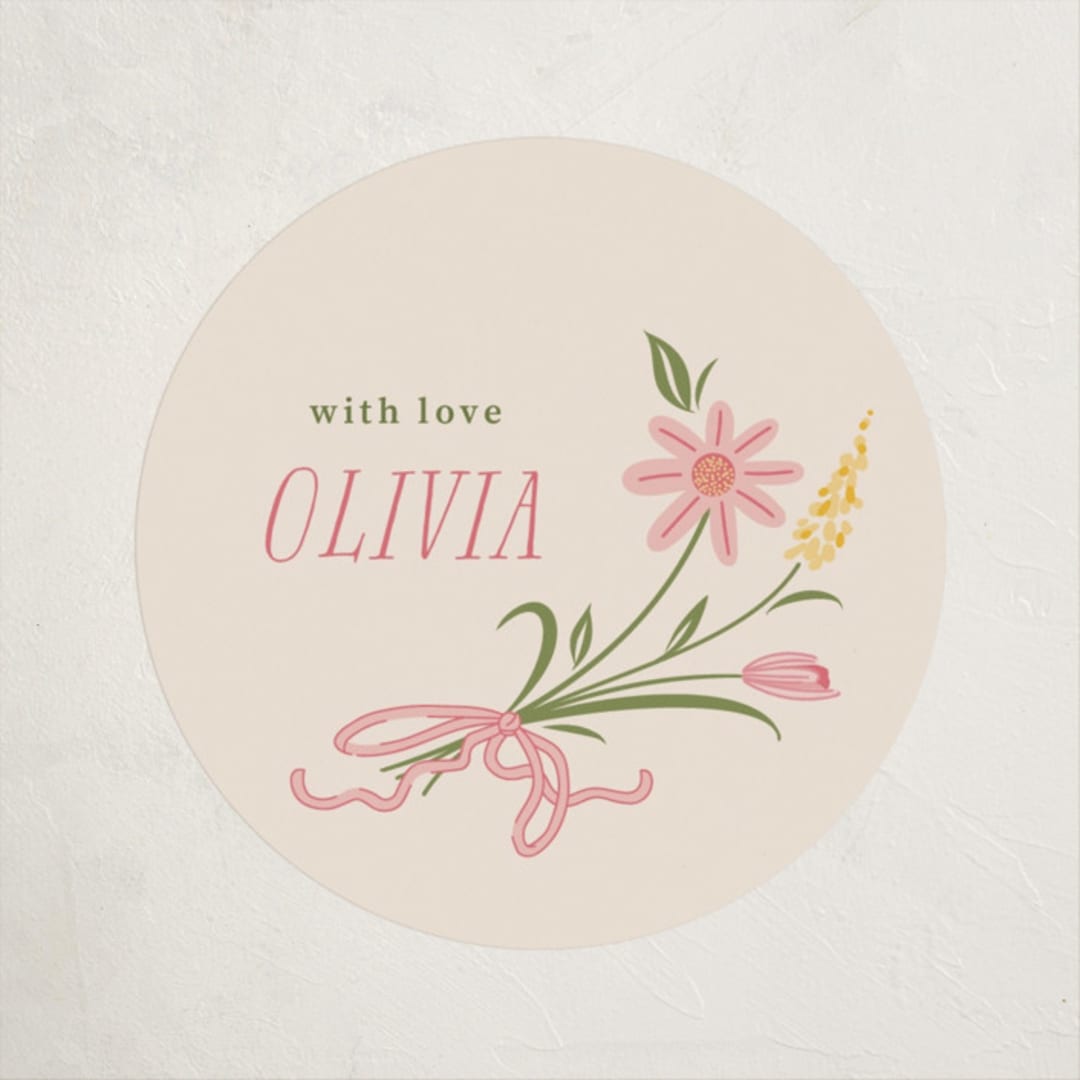 "little bud" - Baby Shower Stickers in Garden by letterfix - Close-Up