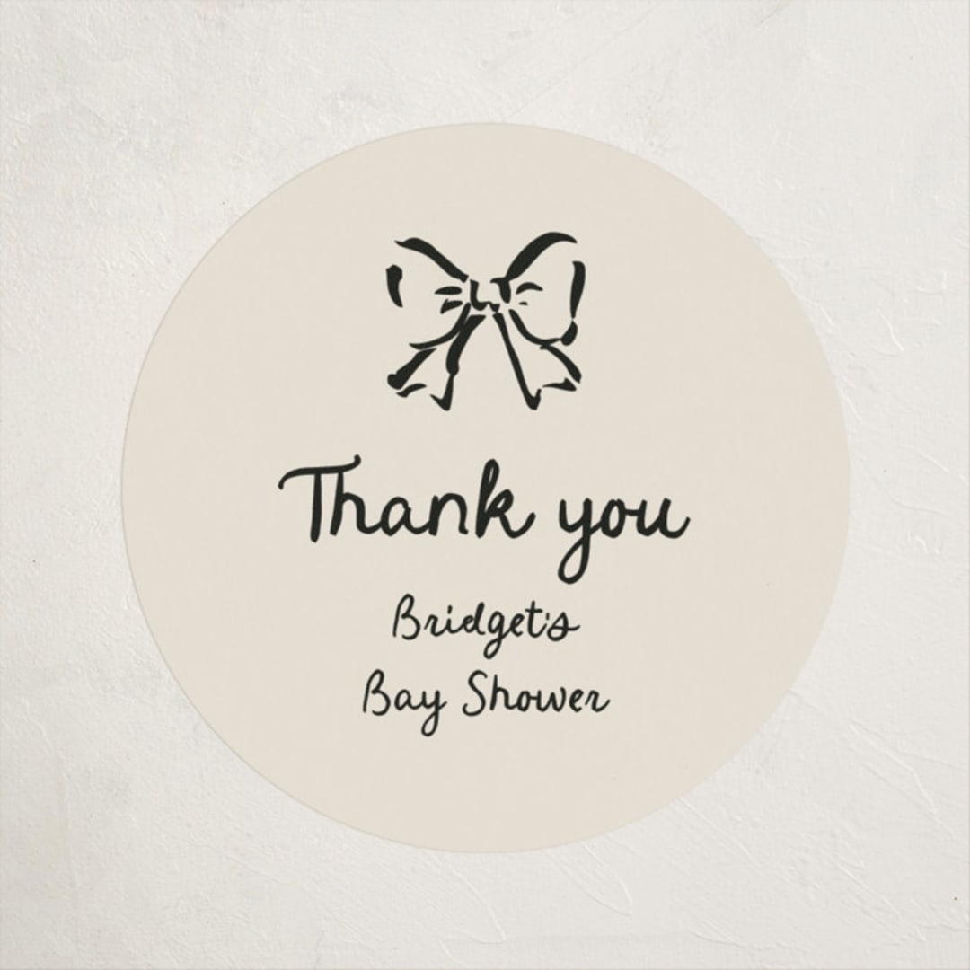 "Bundle of Joy Sketches" - Baby Shower Stickers in Onyx by Cass Loh - Close-Up