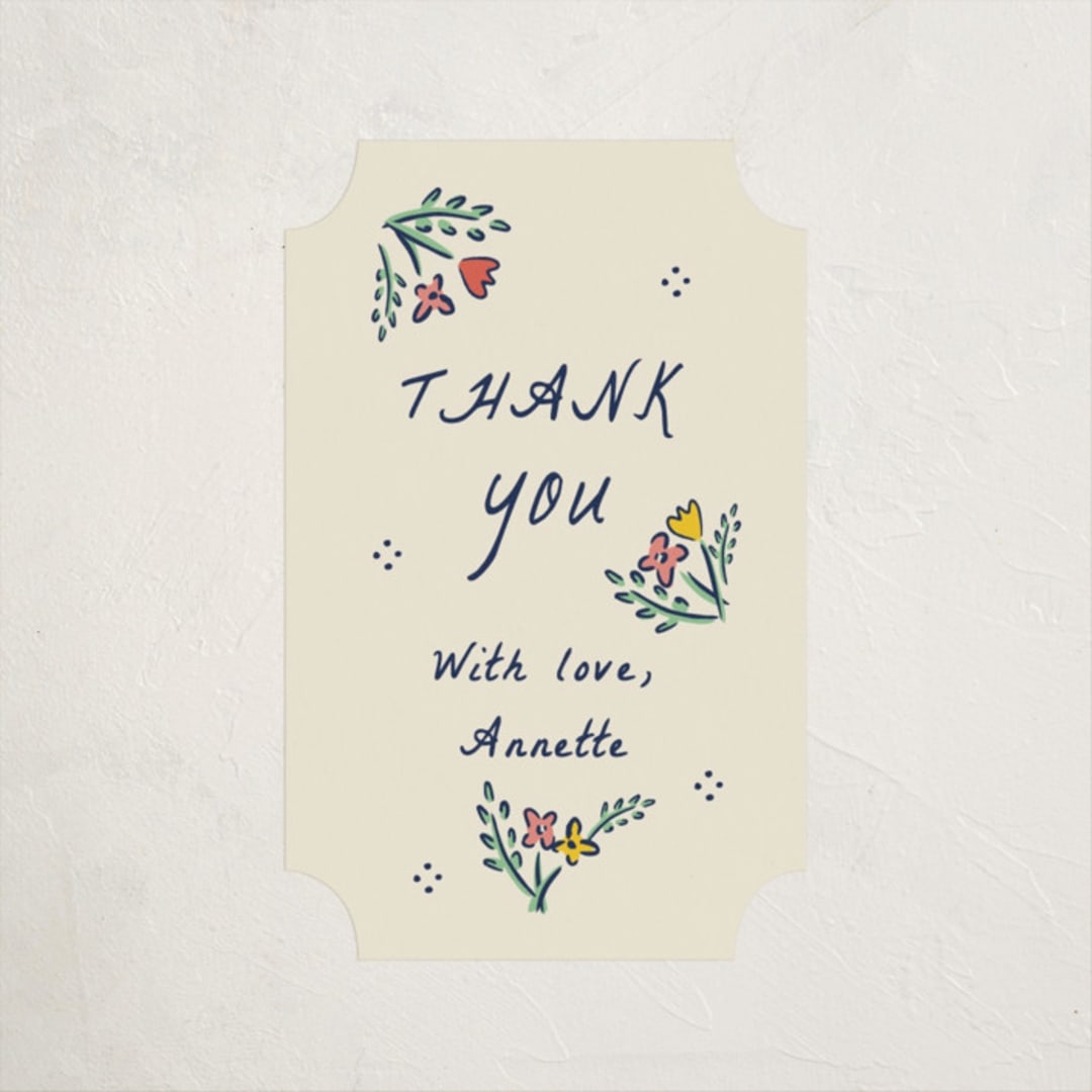 "Blossoming Love" - Baby Shower Stickers in Midnight by Sarah Rosenthal - Close-Up