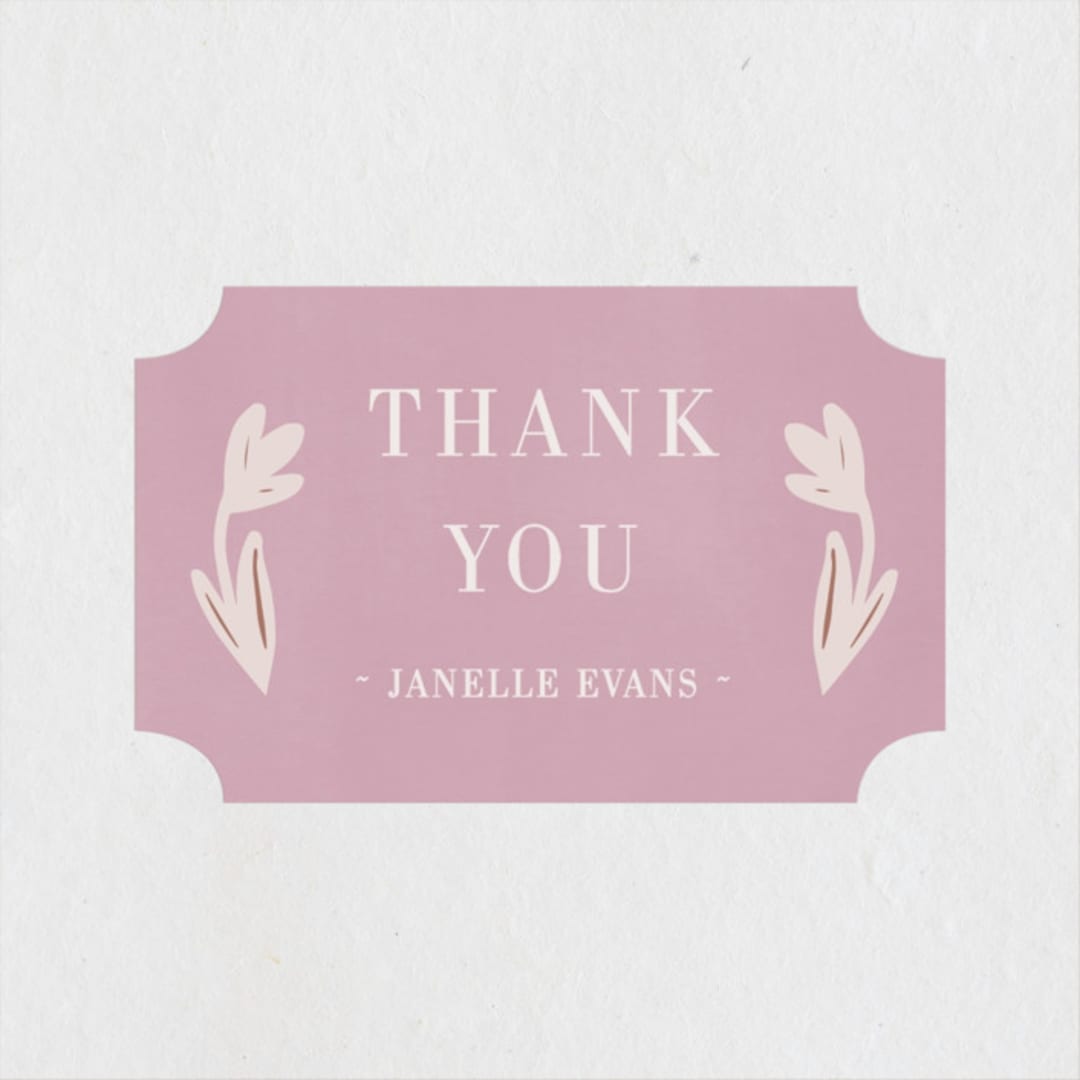"Friendly Flowers" - Baby Shower Stickers in Blush by Ani Somi - Close-Up