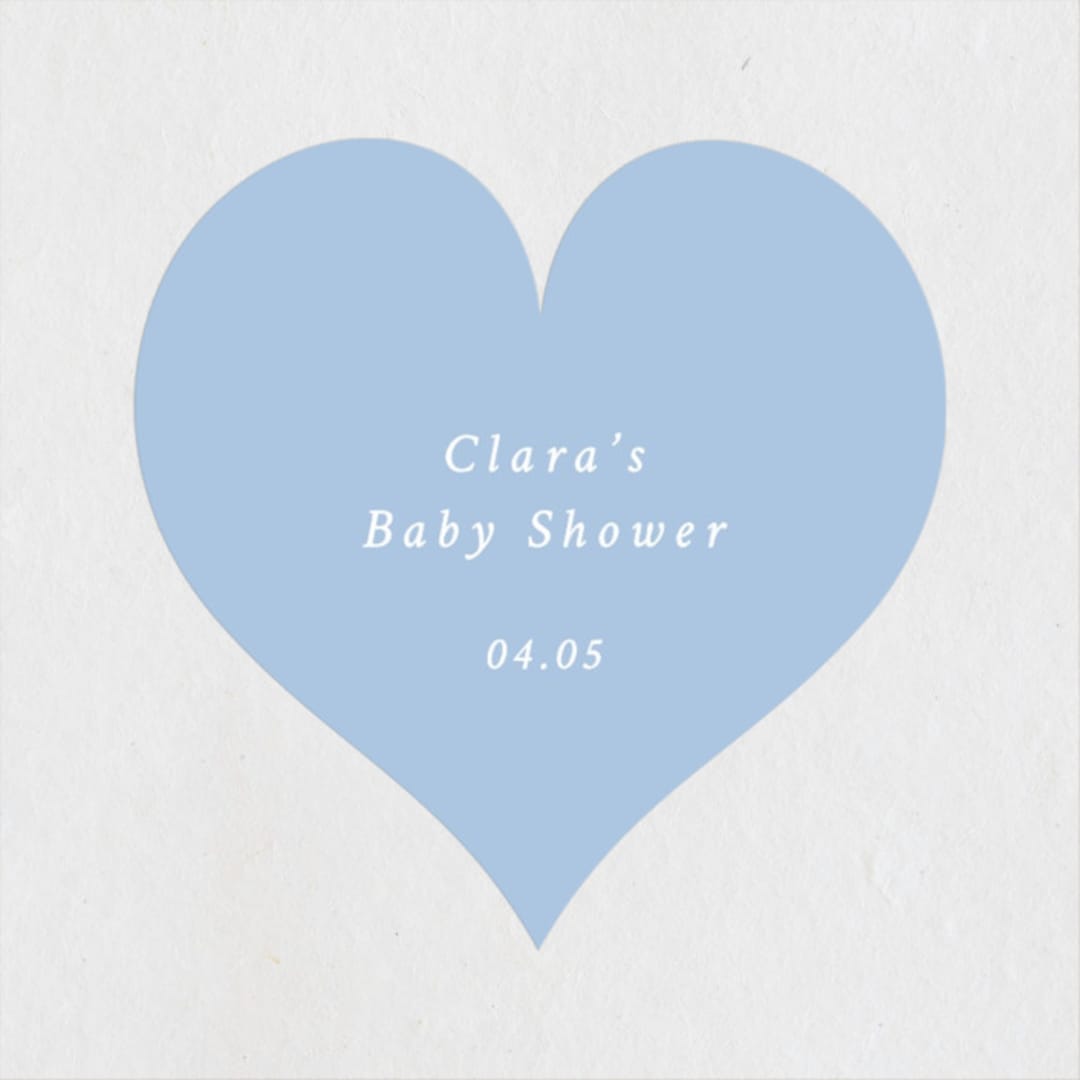 "Vintage Whimsy" - Baby Shower Stickers in Bluebell by Corinne Malesic - Close-Up