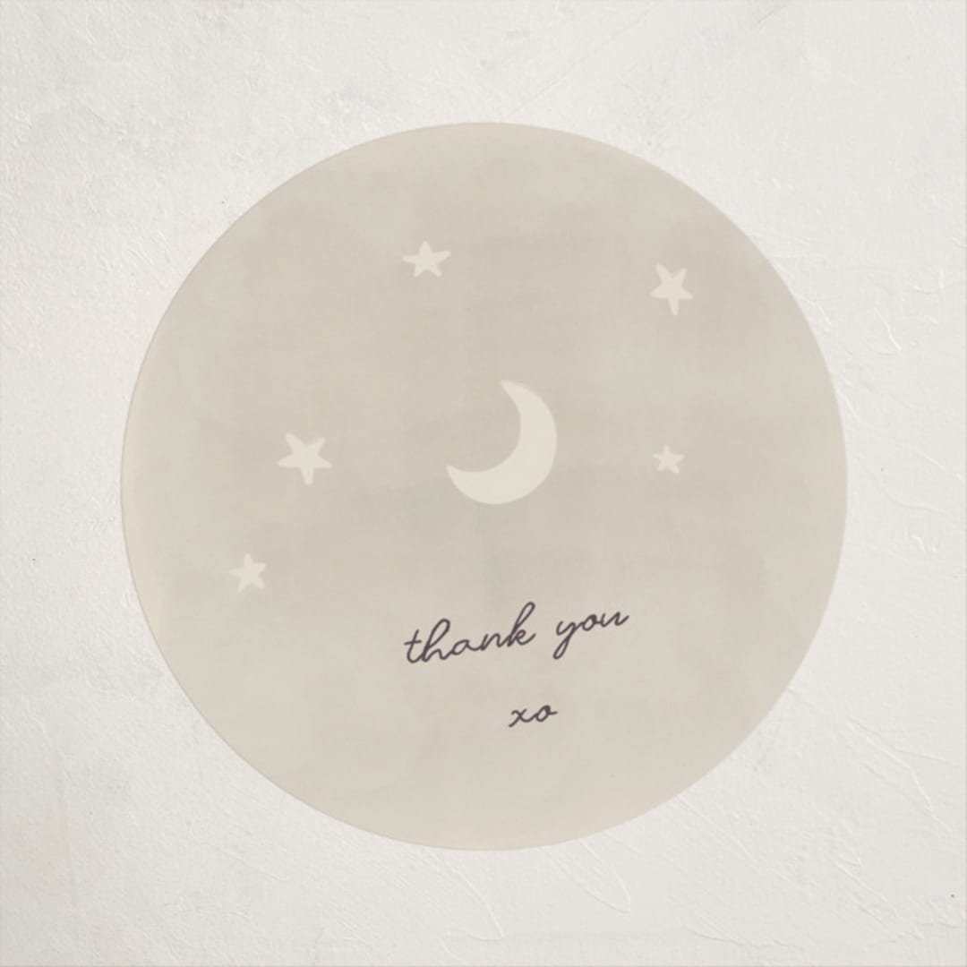 "Lullaby" - Baby Shower Stickers in Cream by Ani Somi - Close-Up