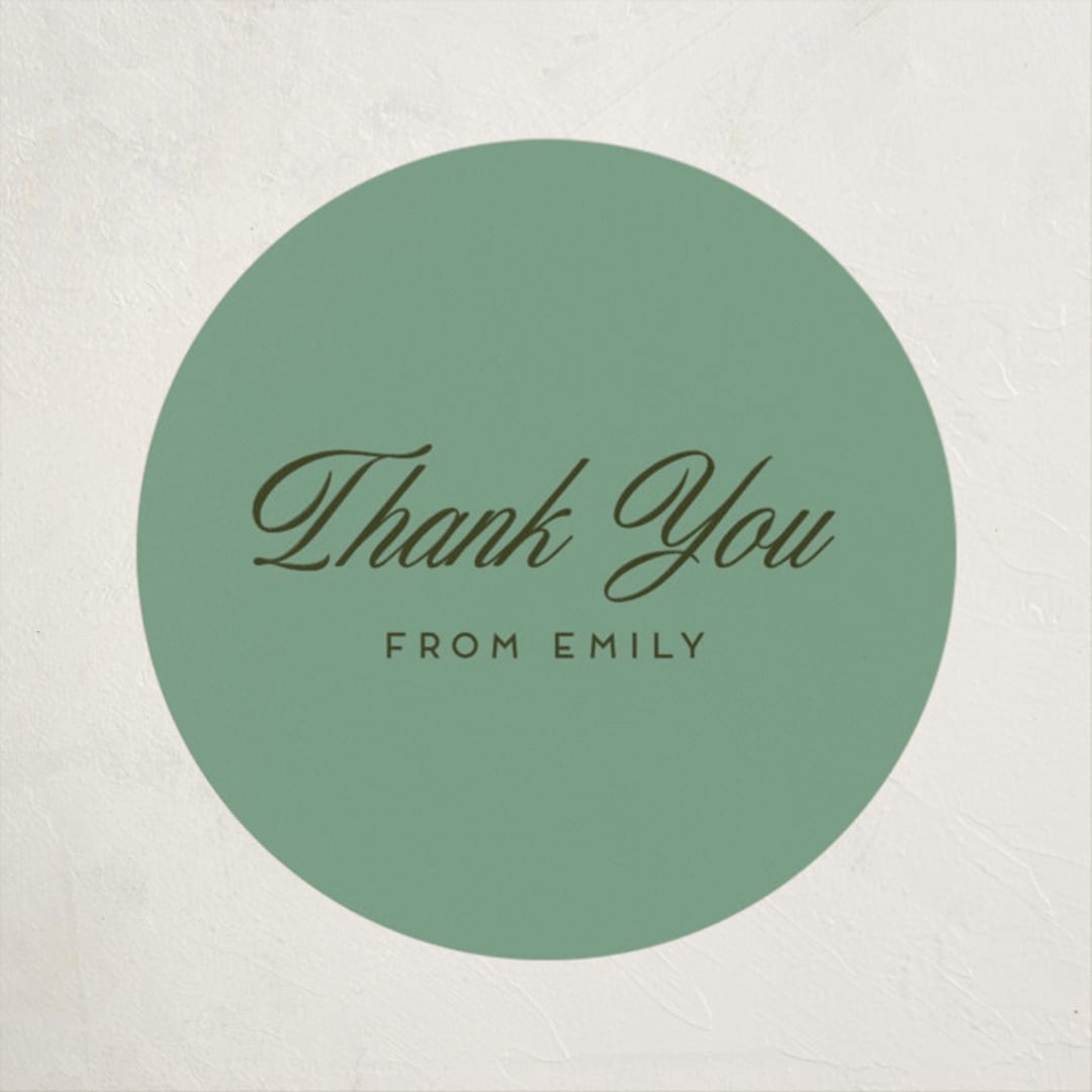 "Winter Cabin" - Baby Shower Stickers in Pine by Jen Ramsey - Close-Up