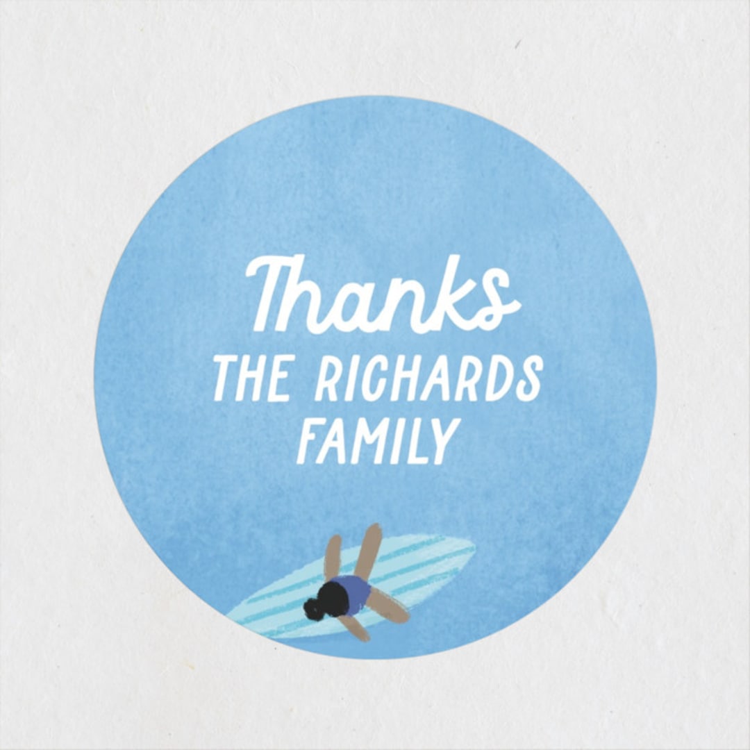 "Baby on Board" - Baby Shower Stickers in Aqua by Jessie Steury - Close-Up