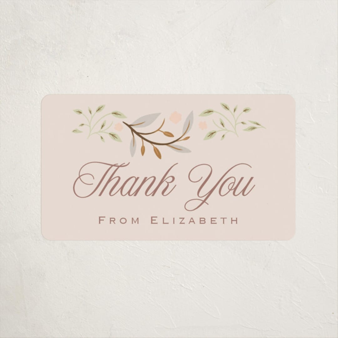 "Storybook" - Baby Shower Stickers in Blush by Hannah Williams - Close-Up