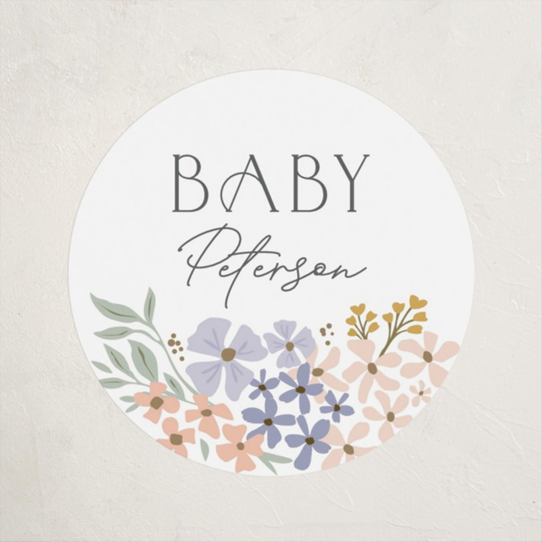 "garden path" - Baby Shower Stickers in Meadow by Karidy Walker - Close-Up