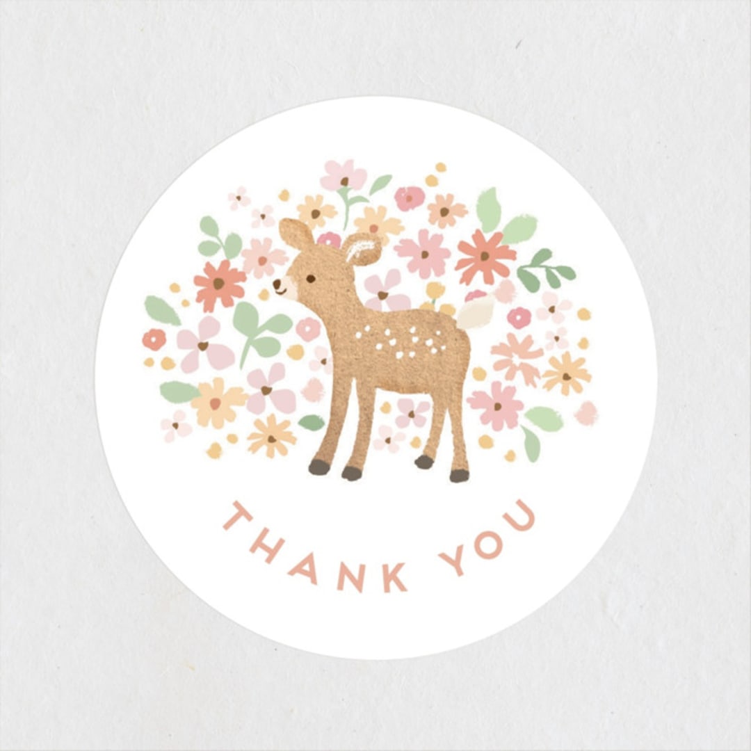 "Banner announcement" - Baby Shower Stickers in Petal by Jennifer Wick - Close-Up