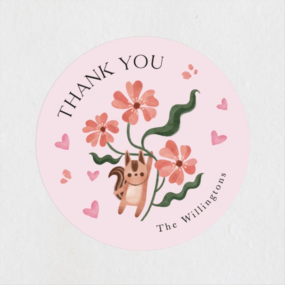 "Love is in the Air" - Baby Shower Stickers in Rose by Vivian Yiwing - Close-Up