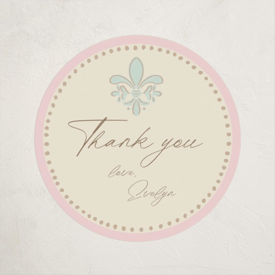 "Precious" - Baby Shower Stickers in Mint by Tina Faselli - Close-Up