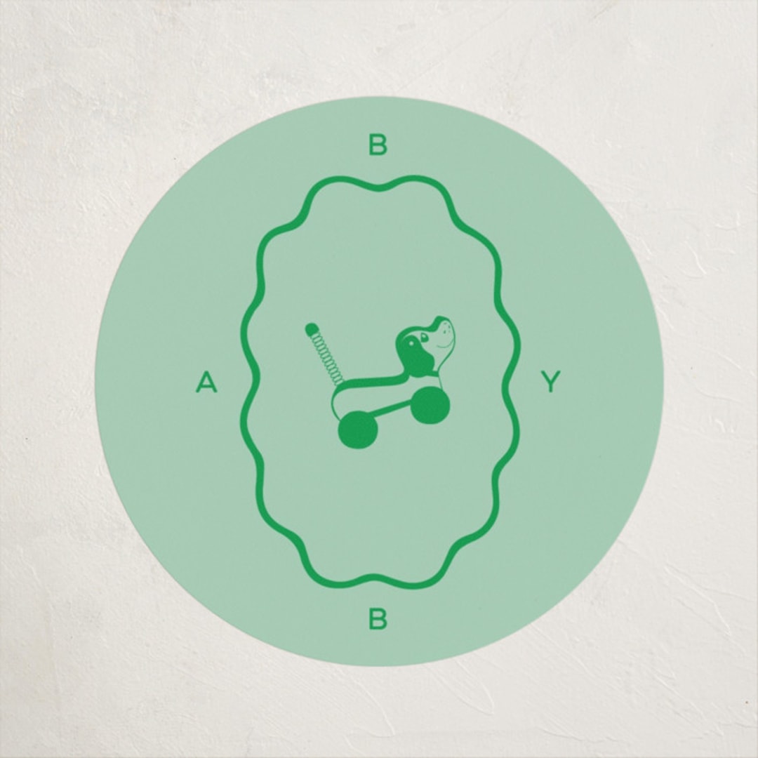 "Vintage Classic" - Baby Shower Stickers in Mint by Jen Ramsey - Close-Up