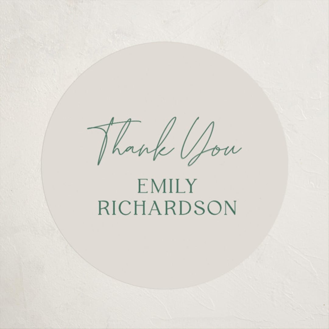 "Winter Cottage" - Baby Shower Stickers in Mint by Elly - Close-Up