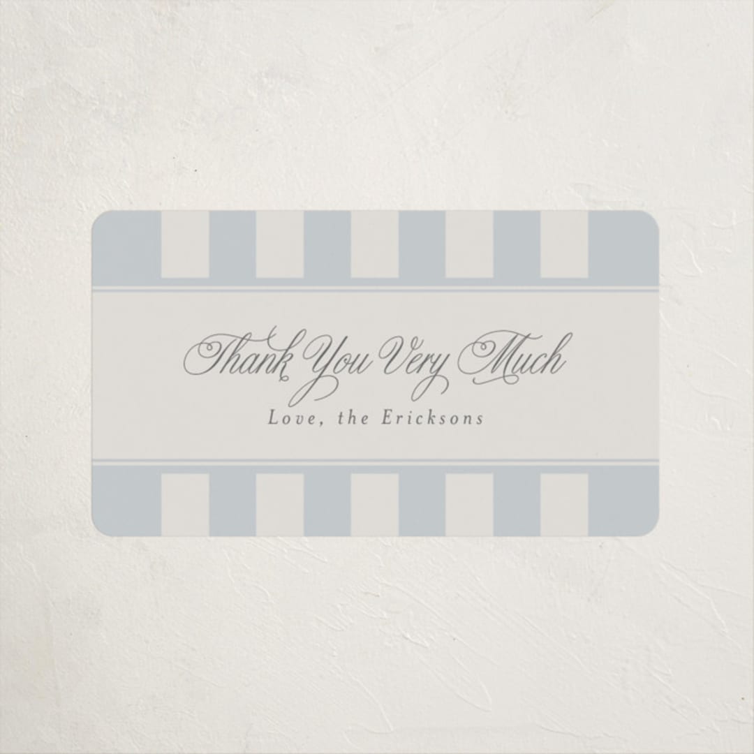 "On Board" - Baby Shower Stickers in Fog by Stephanie Hawkes - Close-Up