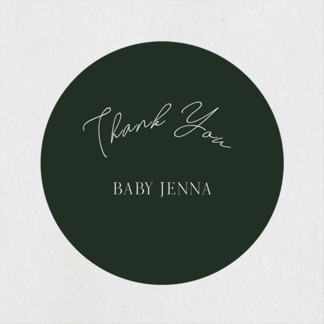 "Deer Forest" - Baby Shower Stickers in Forest by Elly - Close-Up