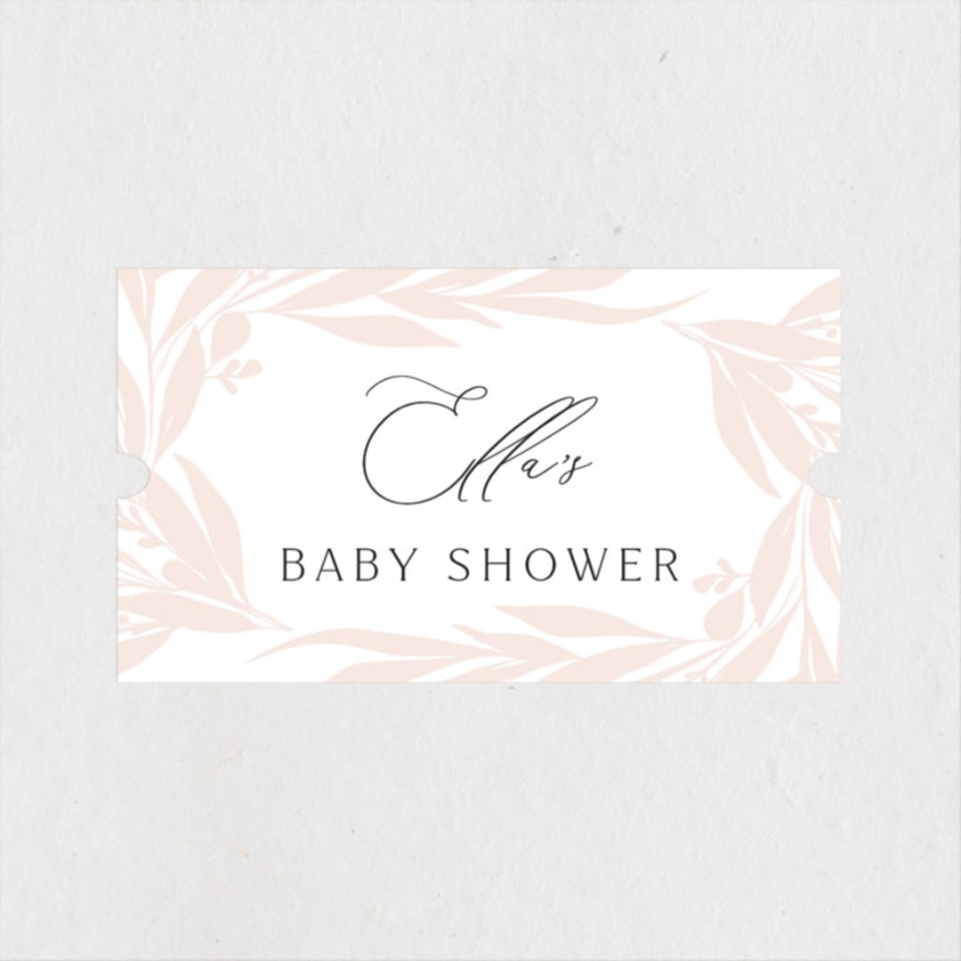 "Charmed" - Baby Shower Stickers in Blush by Nicoletta Savod - Close-Up