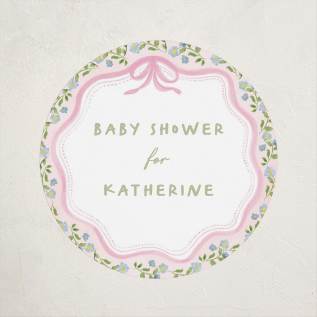 "Baby in bloom" - Baby Shower Stickers in Garden Glory by Creo Study - Close-Up