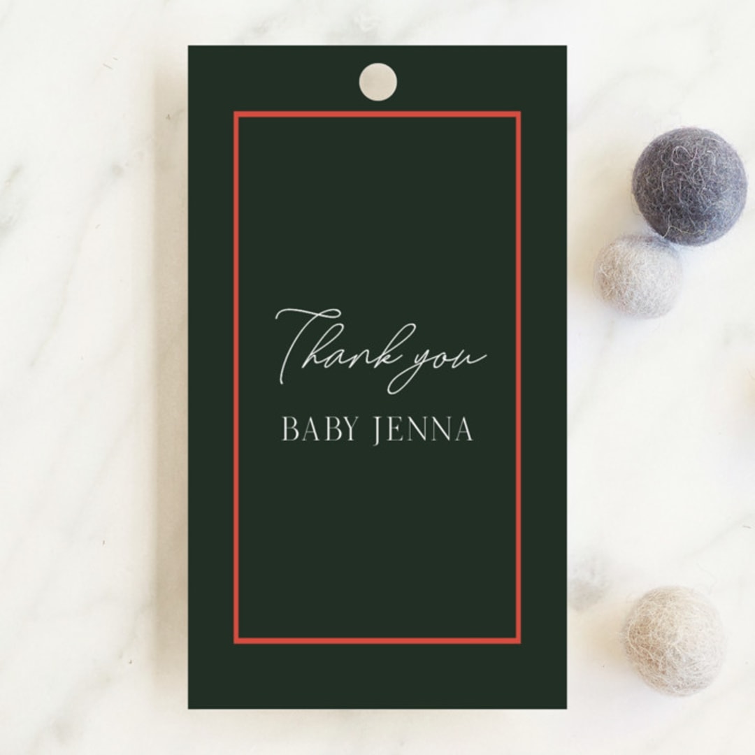 "Deer Forest" - Baby Shower Favor Tags in Forest by Elly - Front