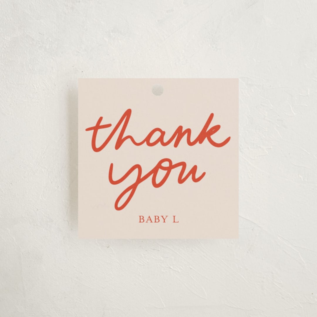 "Sprinkle Love And Joy" - Baby Shower Favor Tags in Sorbet by Abbigail Lim - Front