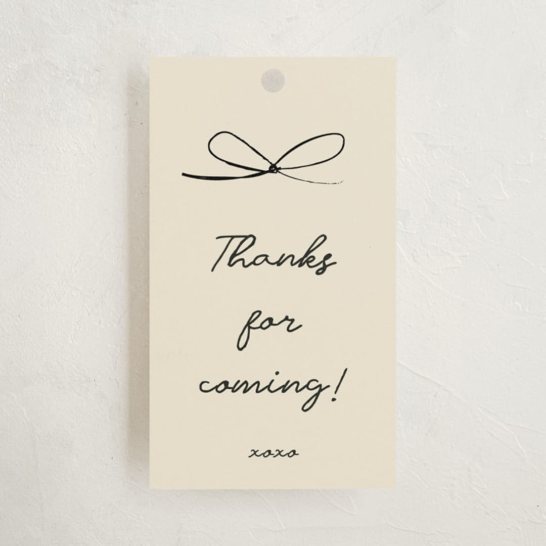 "El Ranchero" - Baby Shower Favor Tags in Rust by Ani Somi - Front