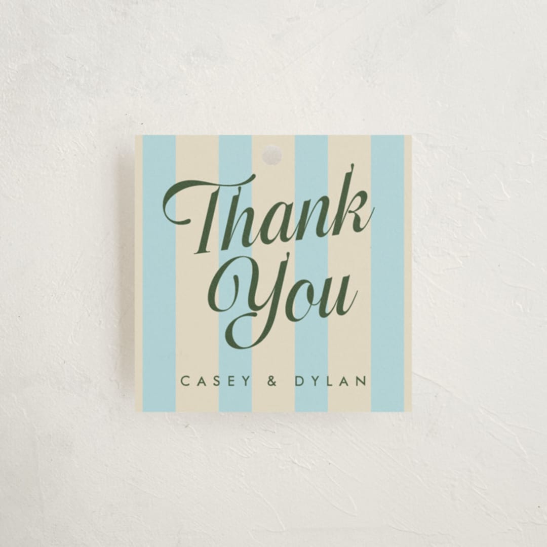 "Soda Shoppe" - Baby Shower Favor Tags in Cream Soda by Morgan Kendall - Front