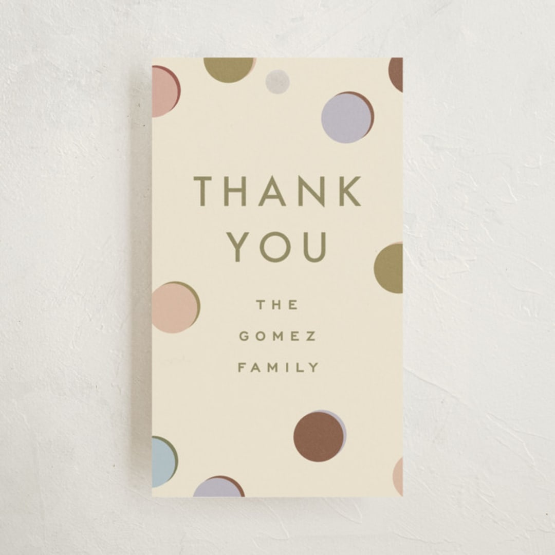 "block letters" - Baby Shower Favor Tags in Muted by Ellen Schlegelmilch - Front