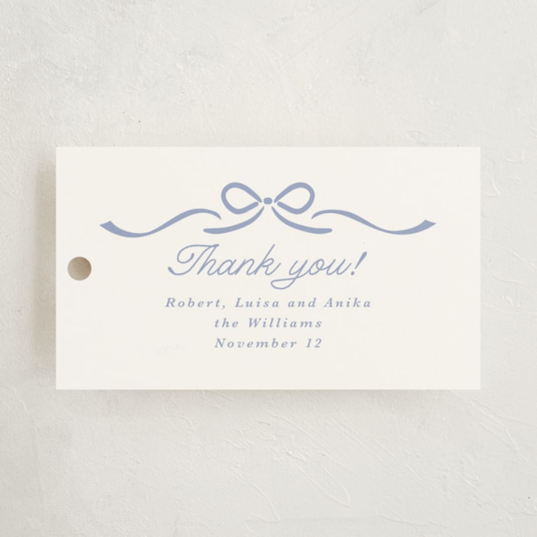 "Garden Magic" - Baby Shower Favor Tags in Lilac by Tamara Hilje - Front