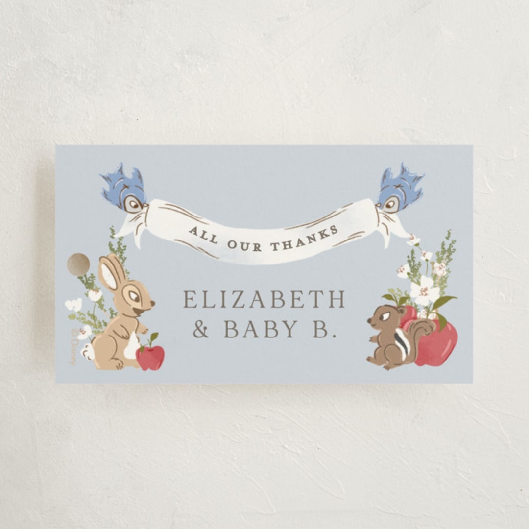 "Disney's Snow White Someday" - Baby Shower Favor Tags in Blue Skies by Erin L. Wilson - Front