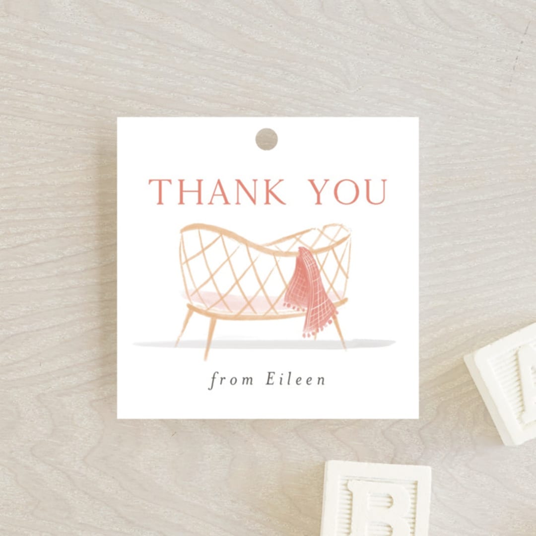 "Little Nursery" - Baby Shower Favor Tags in Cupcake by Rebecca Durflinger - Front