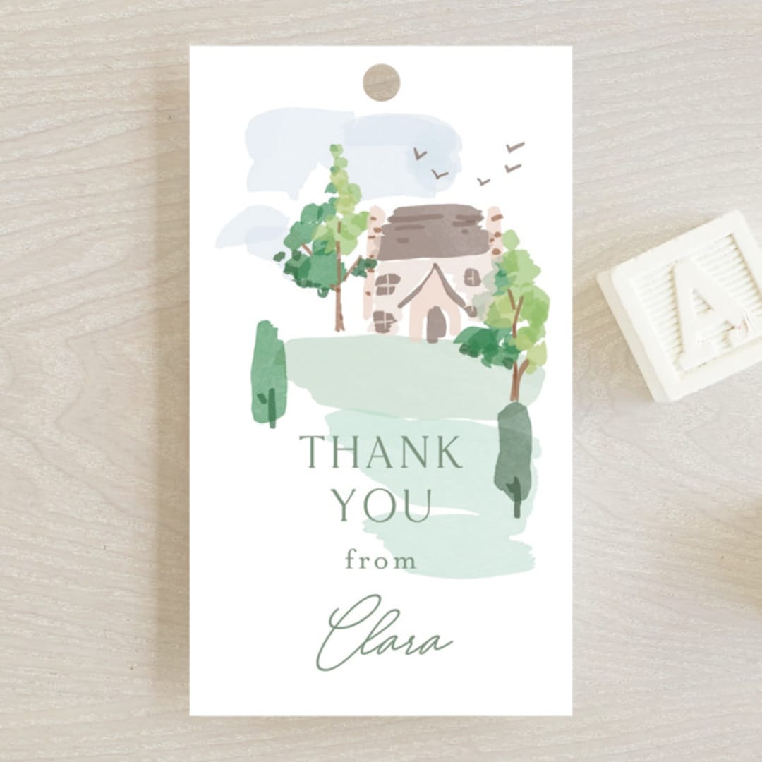 "sweet countryside" - Baby Shower Favor Tags in Meadow by Rebecca Durflinger - Front