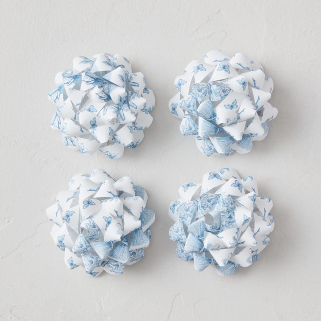 "Empire Toile" - Wrapping Paper Bow in Provincial by Jennifer Postorino