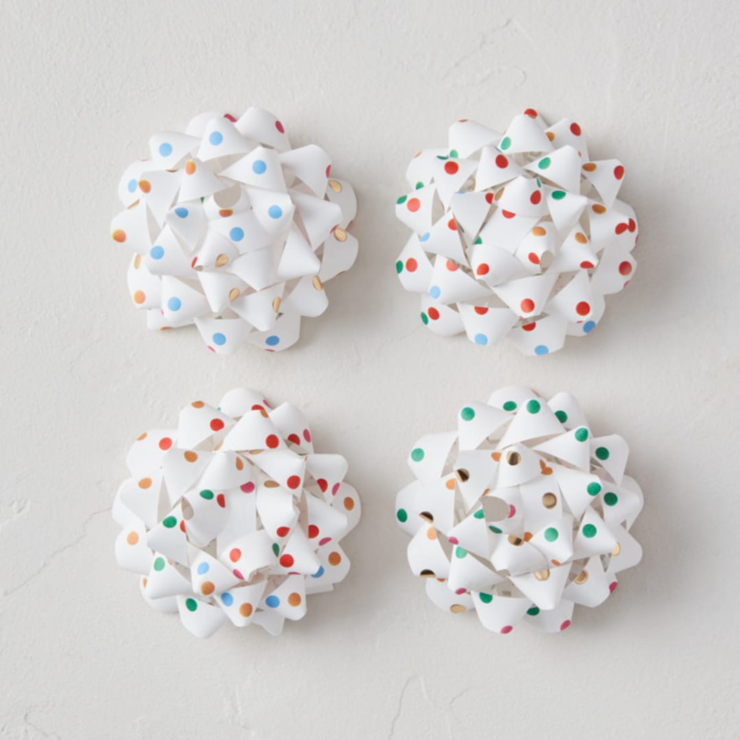 "scattered confetti" - Wrapping Paper Bow in Sugar by Ellen Schlegelmilch